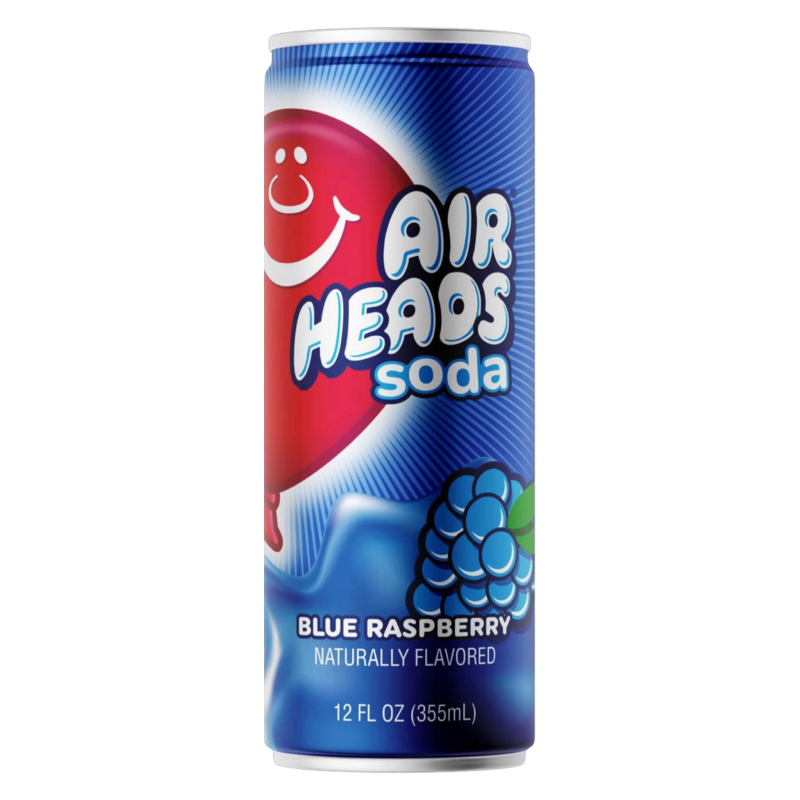 Air Heads Soda Blue Raspberry 12oz